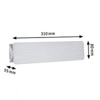 Paulmann Katla WL LED 79513 LED-wandspot LED 7 W Aluminium (geborsteld) - thumbnail