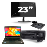 Lenovo ThinkPad L470 - Intel Core i5-7e Generatie - 14 inch - 8GB RAM - 256GB SSD - Windows 11 + 1x 23 inch Monitor