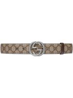 Gucci Interlocking G buckle belt - Tons neutres - thumbnail