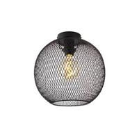 QAZQA Moderne plafondlamp zwart 30 cm - Mesh Ball