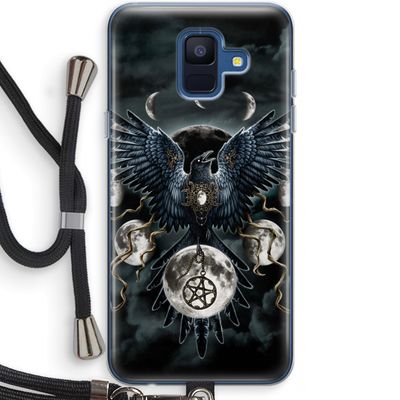 Sinister Wings: Samsung Galaxy A6 (2018) Transparant Hoesje met koord