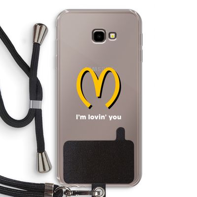 I'm lovin' you: Samsung Galaxy J4 Plus Transparant Hoesje met koord