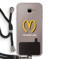 I'm lovin' you: Samsung Galaxy J4 Plus Transparant Hoesje met koord