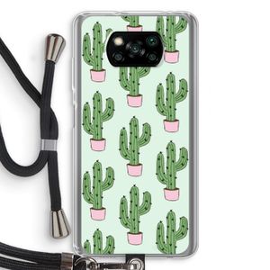 Cactus Lover: Xiaomi Poco X3 Pro Transparant Hoesje met koord