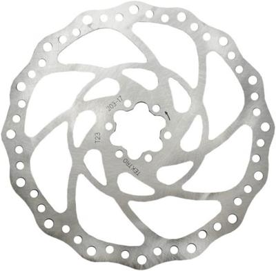 Kt Tero tr203-1 polygon airflow remschijf rotor ø203mm 6-punt zilver