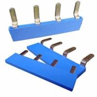 Kamrail 1 fase 3pol. 17,8mm gebogen blauw - 4000110