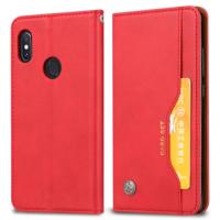 Knead huidtextuur horizontaal Flip lederen case voor Xiaomi mi 8SE met foto frame & houder & kaartsleuven & portemonnee (rood)