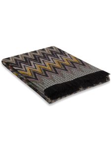 Missoni Home couverture Chen à motif zigzag - Gris