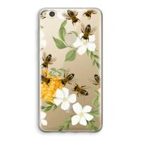 No flowers without bees: Huawei Ascend P8 Lite (2017) Transparant Hoesje - thumbnail