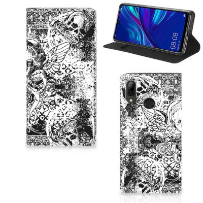 Mobiel BookCase Huawei P Smart (2019) Skulls Angel