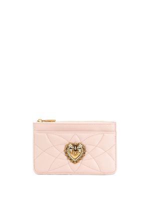 Dolce & Gabbana porte-cartes Devotion médium - Rose