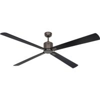 CasaFan ECO NEO III 180-4 BZ-SW/TK WiFi Flügel Schwarz/Teak Plafondventilator Brons Met afstandsbediening, Timer, Met wintermodus, Bediening via App