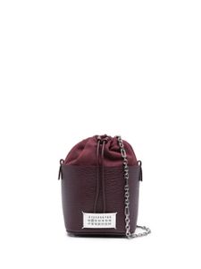 Maison Margiela sac seau 5AC en cuir - Rouge