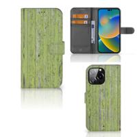 iPhone 14 Pro Max | Book Style Case | Green Wood