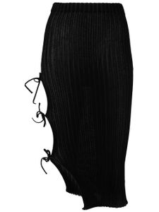 A. ROEGE HOVE robe en maille à découpes - Noir