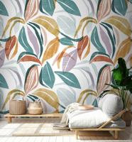 Behang Colored Leaves Rol Multi