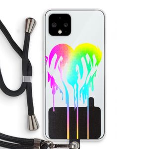 Hold My Heart: Pixel 4 Transparant Hoesje met koord