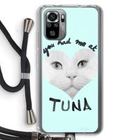 You had me at tuna: Xiaomi Redmi Note 10S Transparant Hoesje met koord