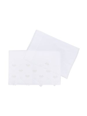 Mariella Ferrari drap Love Knot à broderies - Blanc