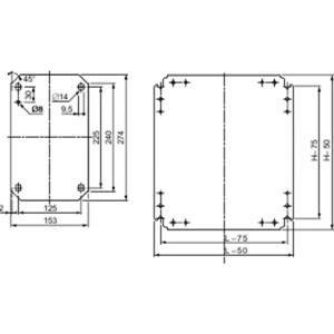 Schneider Electric NSYMM32 Montageplaat (l x b) 300 mm x 200 mm Staal (verzinkt) 1 stuk(s)