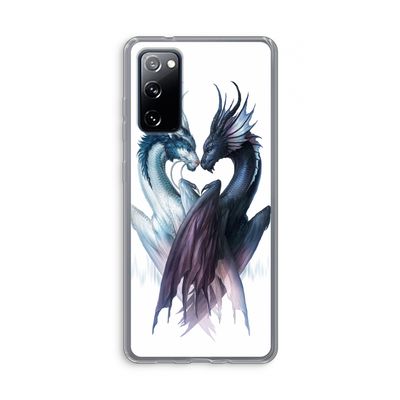 Yin Yang Dragons: Samsung Galaxy S20 FE / S20 FE 5G Transparant Hoesje