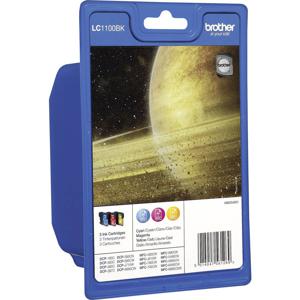 Brother Inktcartridge LC-1100 Origineel Combipack Cyaan, Magenta, Geel LC1100RBWBPDR