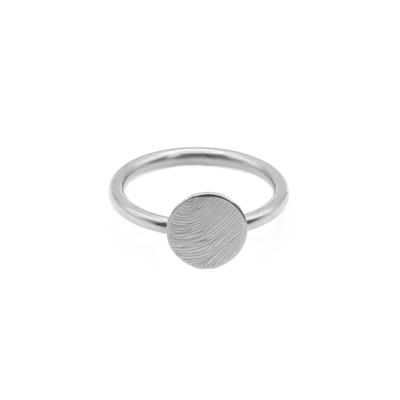 Gepersonaliseerde vingerafdruk ring - Stainless steel - Zilver - Ringmaat 16
