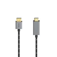 Hama videokabel displayport-st. - hdmi™-st. ultra-hd 4k@60hz alu 1,50 m - thumbnail