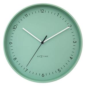 NeXtime - Wandklok 40cm - Stil - Mintgroen - Metaal - NeXtime &apos;Berlin