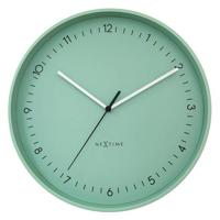 NeXtime - Wandklok 40cm - Stil - Mintgroen - Metaal - NeXtime &apos;Berlin - thumbnail