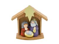 Figurine christmas scene ceramic 15x6.5x16 cm - Dijk natural collections