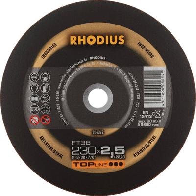Rhodius FT38 206373 Doorslijpschijfset 25 stuk(s) RVS, Staal