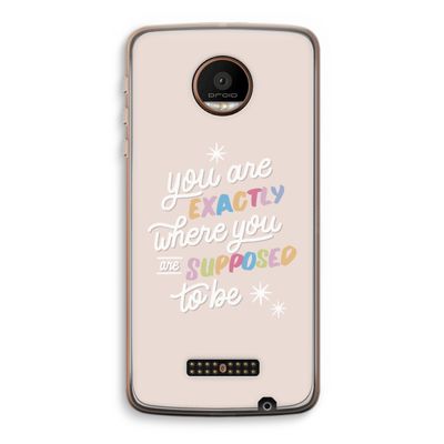 Right Place: Motorola Moto Z Force Transparant Hoesje