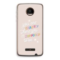 Right Place: Motorola Moto Z Force Transparant Hoesje