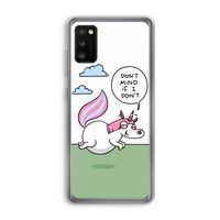 Unicorn: Samsung Galaxy A41 Transparant Hoesje