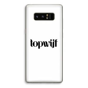 Topwijf Wit: Samsung Galaxy Note 8 Transparant Hoesje