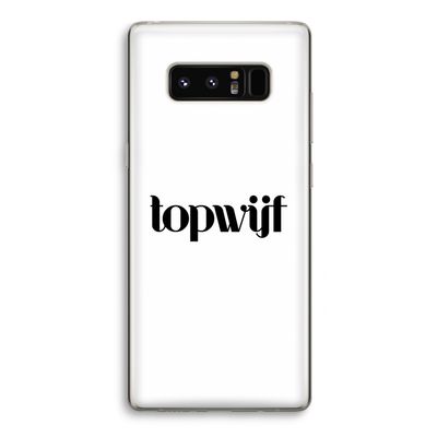 Topwijf Wit: Samsung Galaxy Note 8 Transparant Hoesje