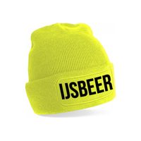 IJsbeer muts unisex one size - geel One size  -