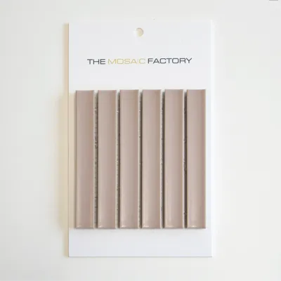 The Mosaic Factory Sevilla Mozaïek Tegel Kitkat Vinger - Vintage Pink Porselein Geglazuurd 296x299 mm