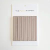 The Mosaic Factory Sevilla Mozaïek Tegel Kitkat Vinger - Vintage Pink Porselein Geglazuurd 296x299 mm
