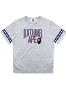 A BATHING APE® t-shirt à patch Ape Head - Gris