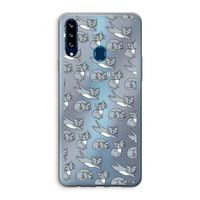 Poezen: Samsung Galaxy A20s Transparant Hoesje
