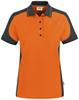 Hakro 239 Women's polo shirt Contrast MIKRALINAR® - Orange/Anthracite - 6XL