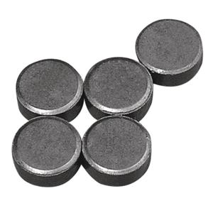 Magneten rond - grijs - 5x stuks - 13 x 5 mm - Hobby artikelen   -