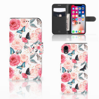 Apple iPhone Xr Hoesje Butterfly Roses