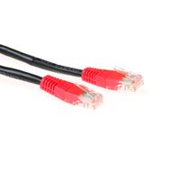 ACT IB6101 CAT5E U/UTP Patchkabel Cross | RJ45 Connectoren | Zwart | 1 meter - thumbnail