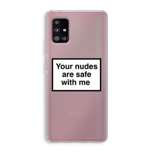 Safe with me: Samsung Galaxy A51 5G Transparant Hoesje