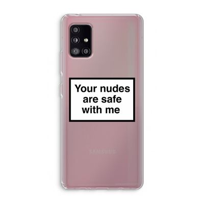 Safe with me: Samsung Galaxy A51 5G Transparant Hoesje