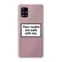 Safe with me: Samsung Galaxy A51 5G Transparant Hoesje
