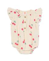 HEMA Newborn Romper Mousseline Ecru (ecru)